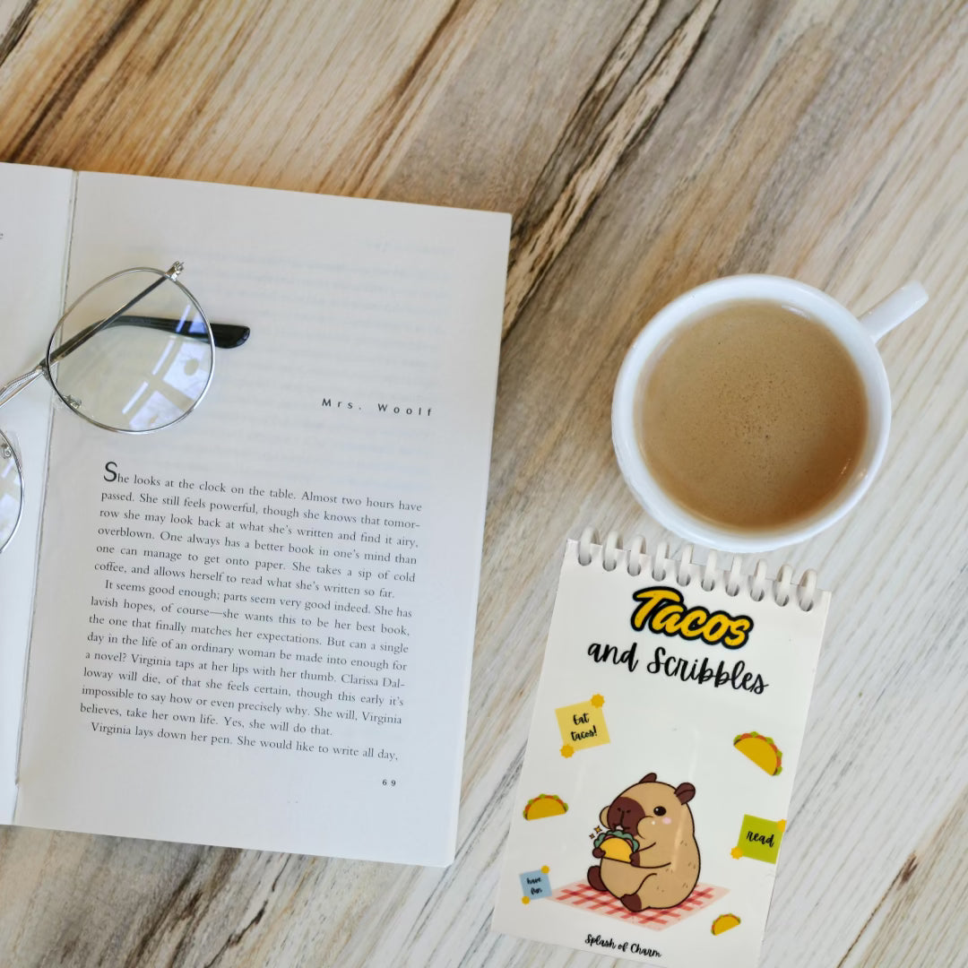 Taco the Capybara Spiral Scribble Pad – Fun & Functional Notepad - Splash of Charm