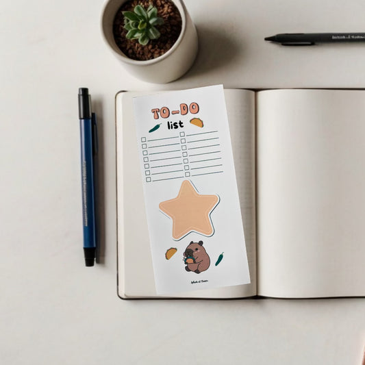 Taco the Capybara To-Do List – Fun & Functional Planner Notepad - Splash of Charm