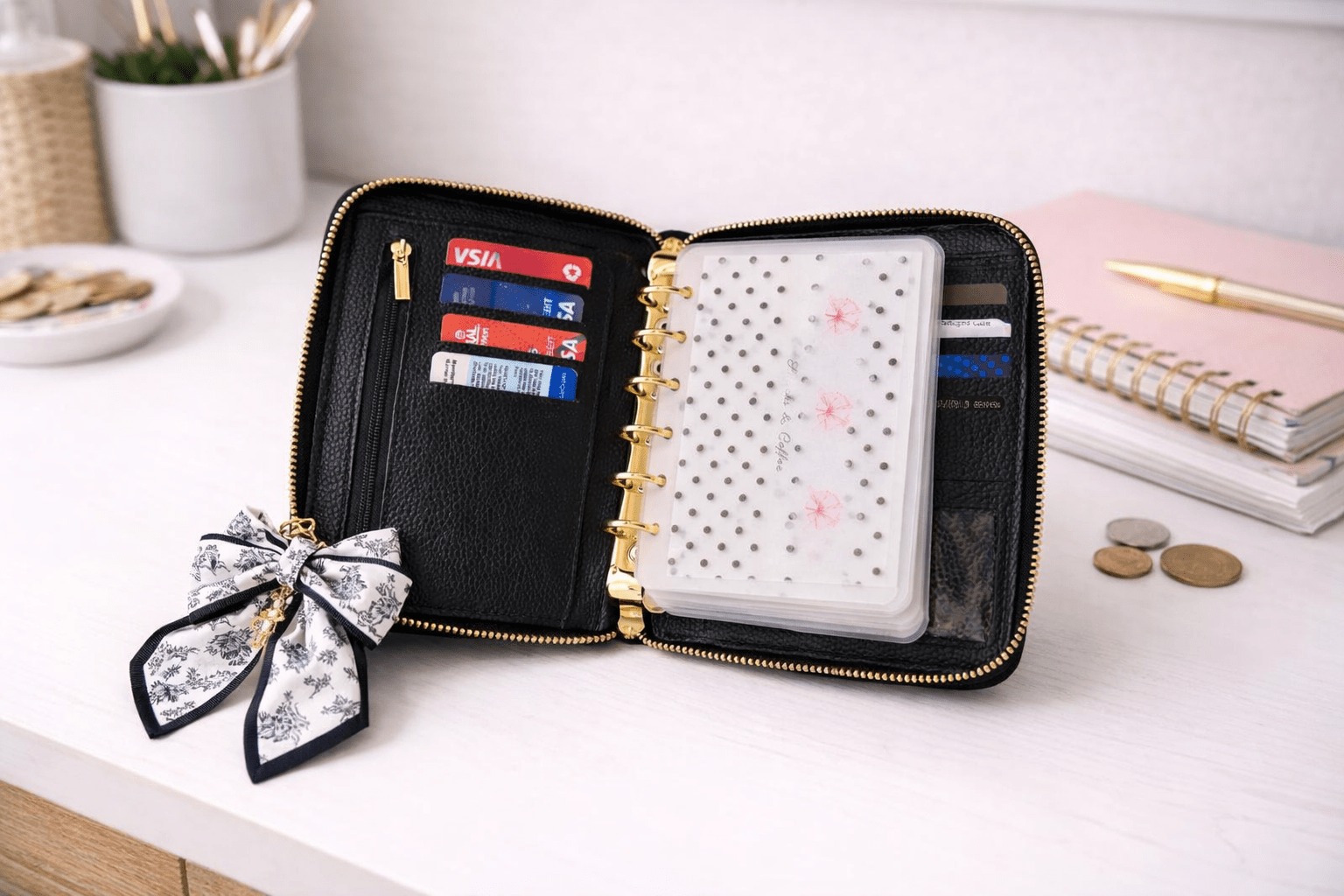 The Lola™ Budget Wallet System | A7 Binder Cash Envelope Starter Kit - Splash of Charm