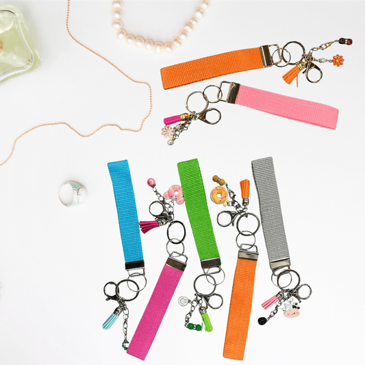 Webbing Wristlet Keychain – Durable & Functional Accessory - Splash of Charm
