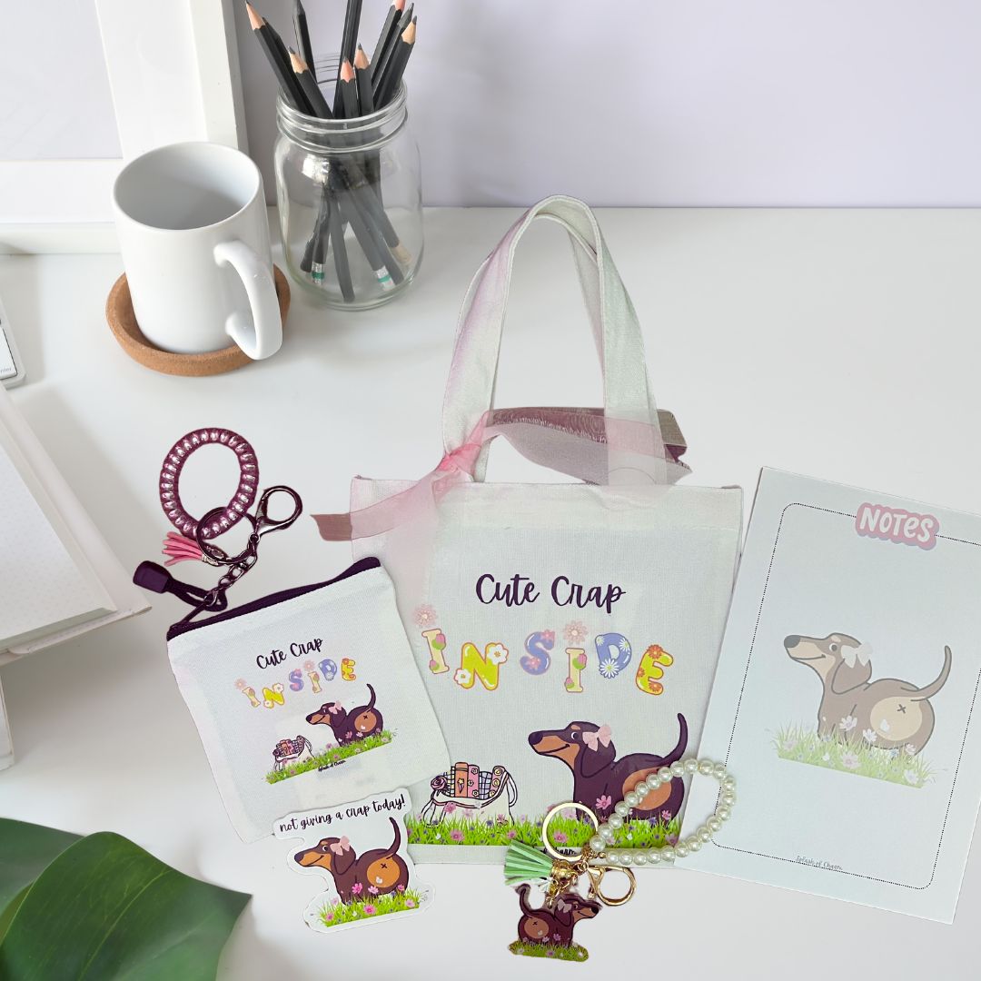 Weekend Planner Bundle, Bean the Weenie Dog - Splash of Charm