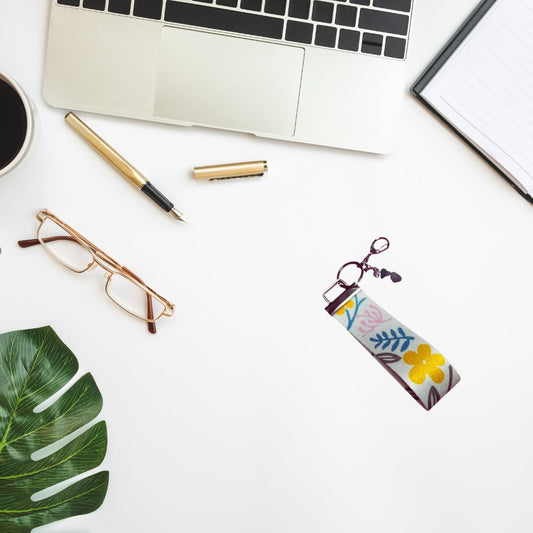 Wristlet Keychain with Charm – Stylish & Functional Accessory - Splash of Charm